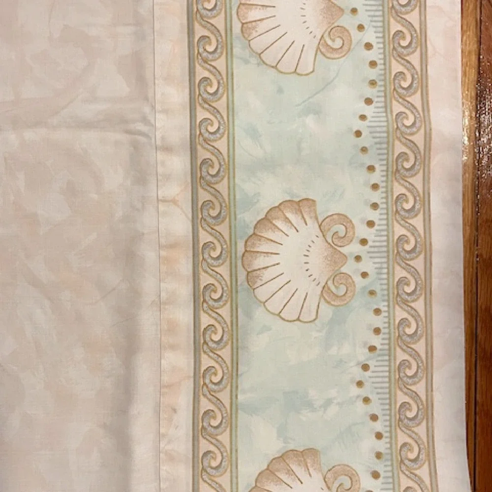 Vintage pair of‎ pillowcases, sea shells